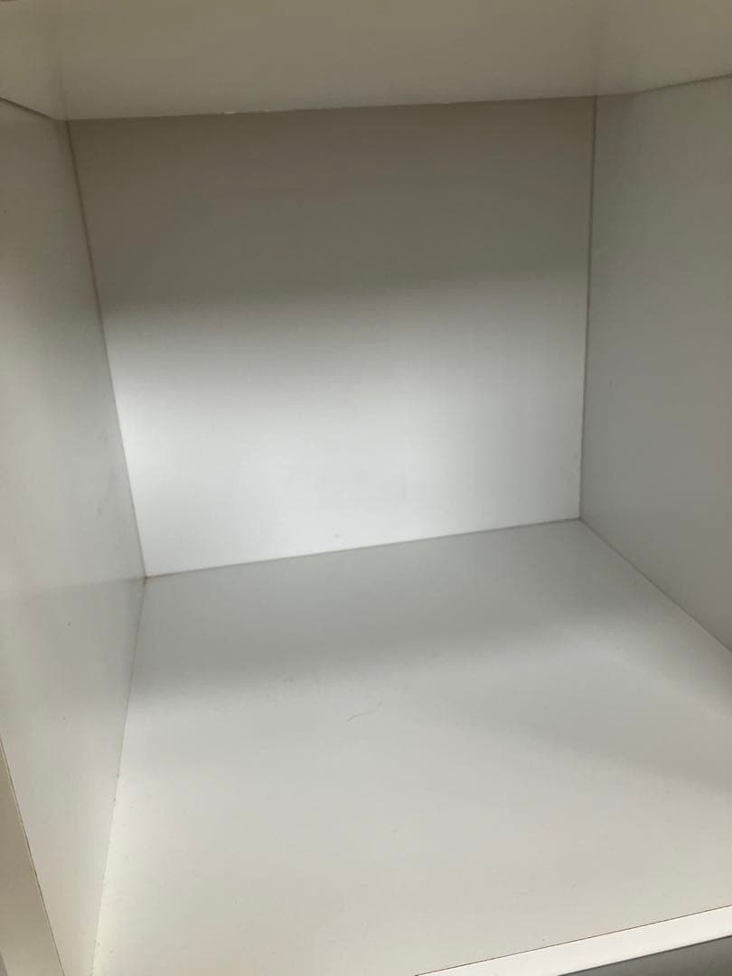 ディスプレイラック ホワイト 高さ123幅116奥行41cm ダメージ有り