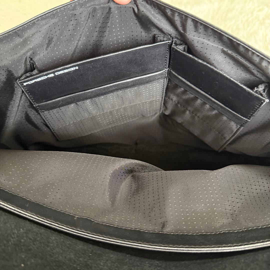 【未使用級】ポルシェデザイン　2way レザーブリーフケース　ブラック　ビジネス