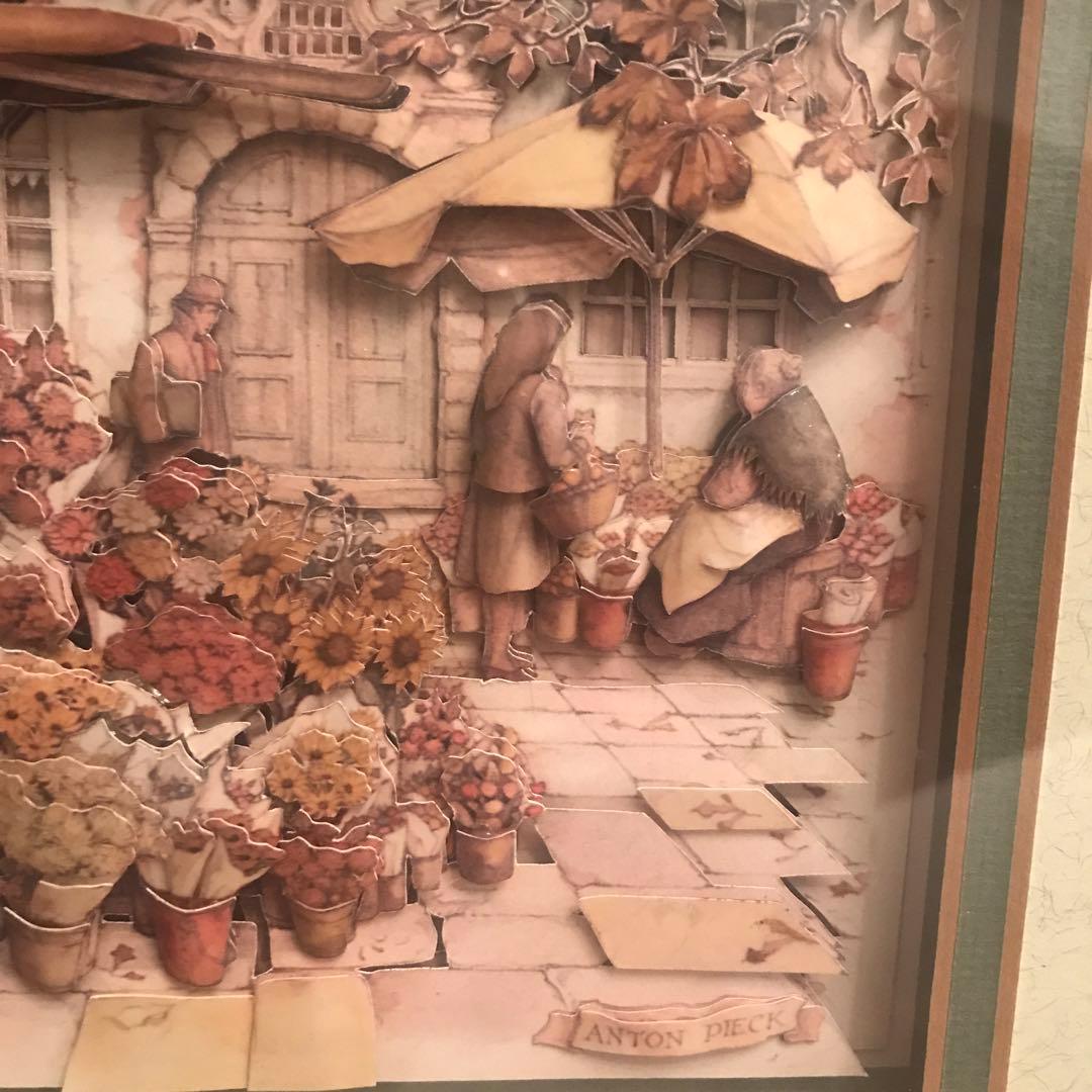 新品イギリス製　デコバージョン　壁絵　ANTON PIECK フラワーマーケット