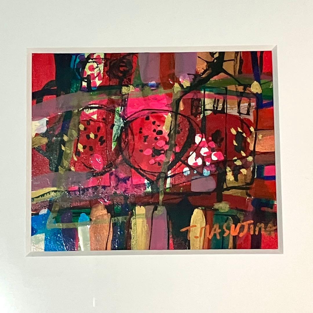 【匿名配送/希少】アクリル画/増島 豊治/アート/額