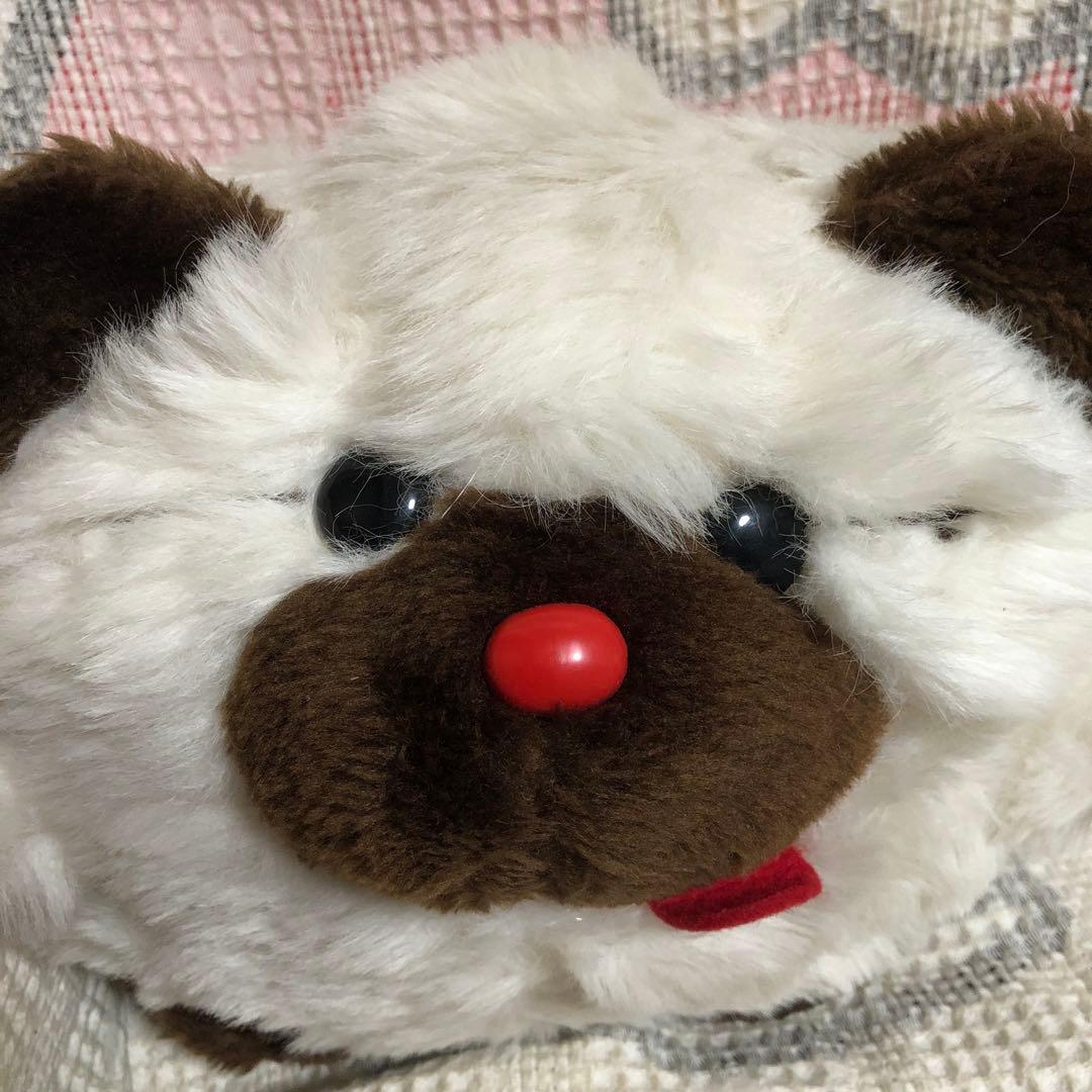 昭和レトロ　ヴィンテージ プチ.アムール　バンダイ　犬　ぬいぐるみ　中古品