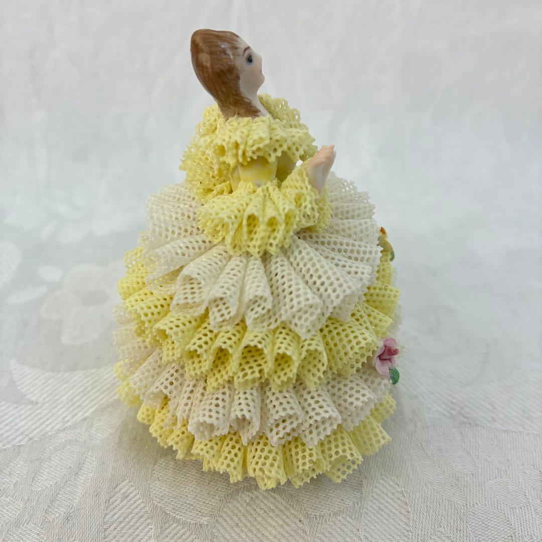 アイリッシュドレスデン レース陶器人形 \"Rosa\" 3体セット③