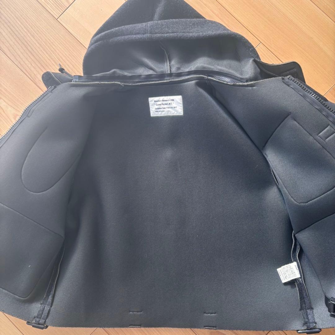 MOUNTAIN RESERCH amc. フード付きジャケット ダークグレー