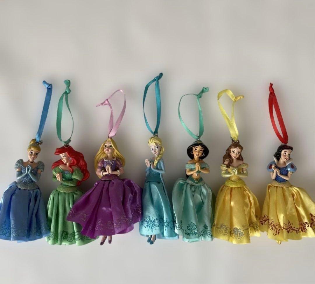 ディズニーストア　プリンセス　クリスマスオーナメント　2018年　7体セット