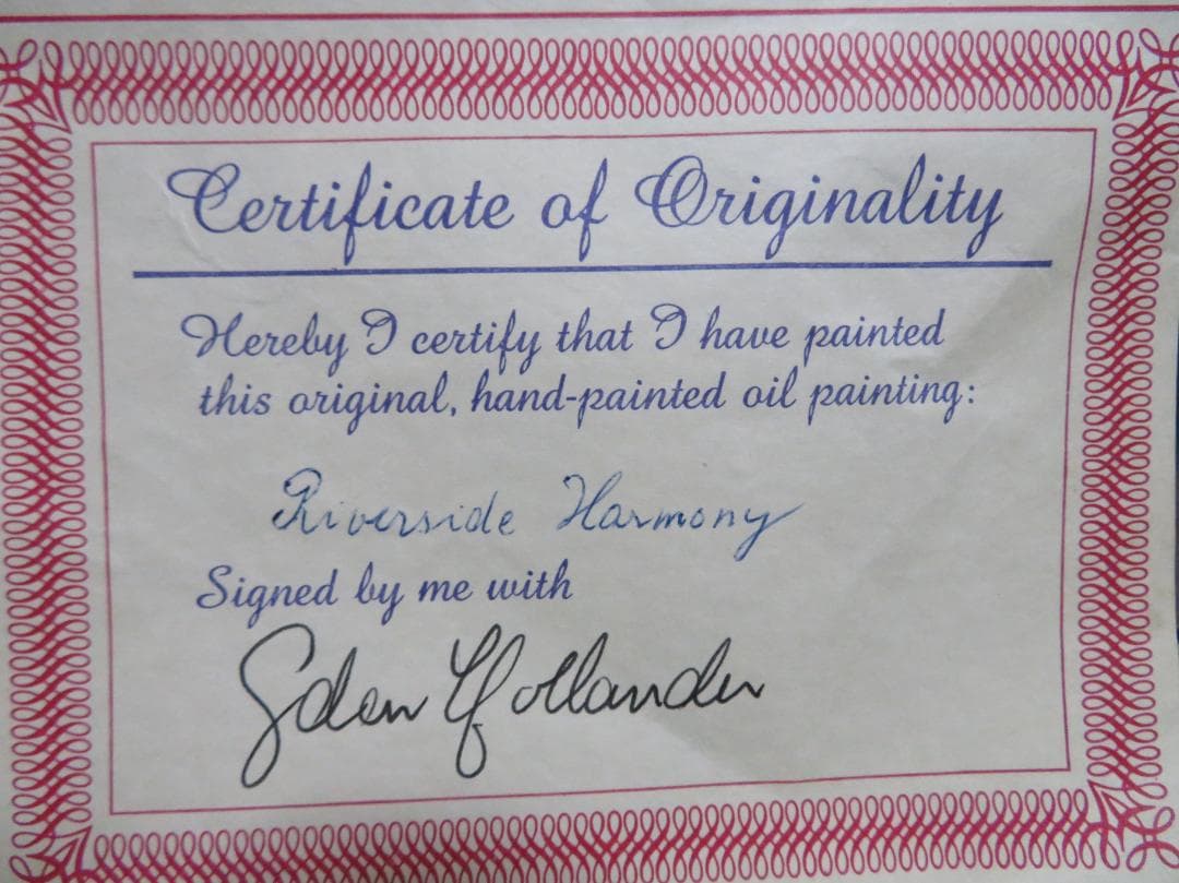 G.？.Hollander　「side Harmony」　油彩F10号