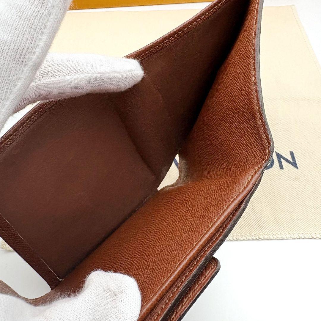 【美品】ルイヴィトン ポルト モネビエ カルトクレディ Wホック 三つ折り財布