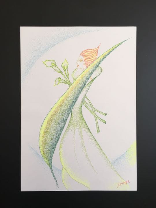 カラー    点描画