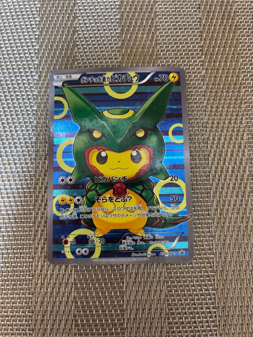 ポンチョを着たピカチュウ レックウザ