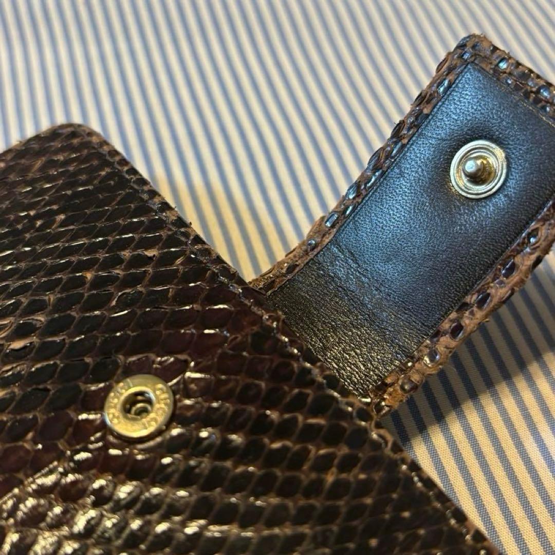 GUCCI ヘビ革 二つ折り財布 イタリア製