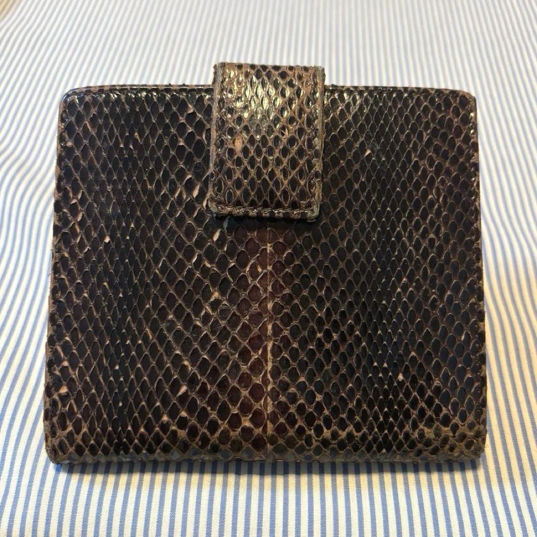 GUCCI ヘビ革 二つ折り財布 イタリア製