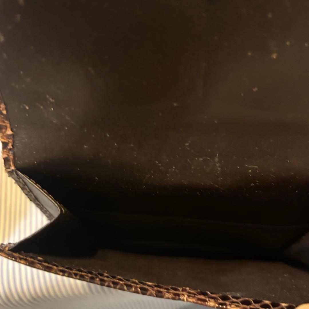 GUCCI ヘビ革 二つ折り財布 イタリア製