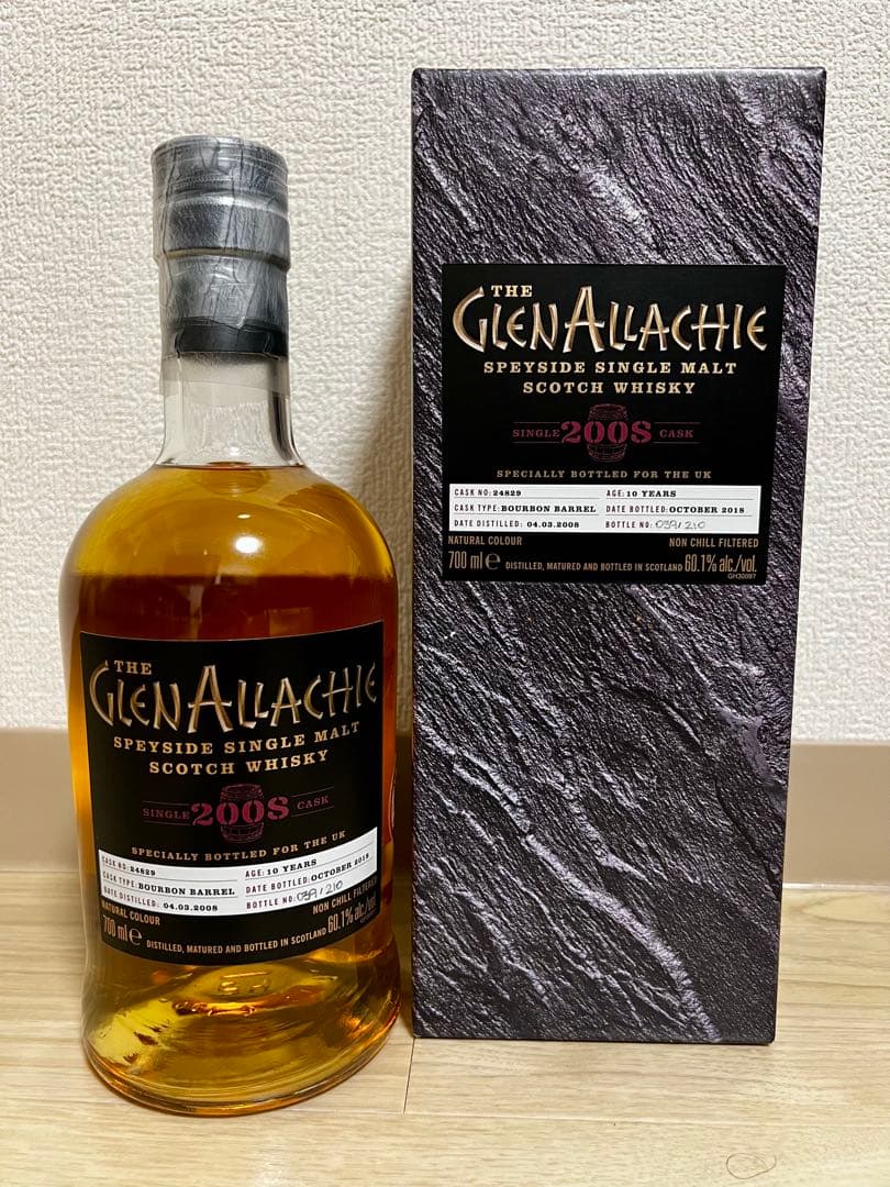 【UK限定 バッチ1】グレンアラヒー 2008 シングルカスク 60.1%