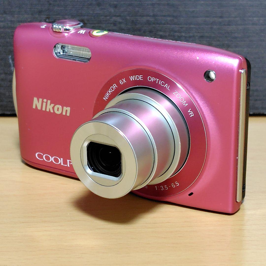 【付属品完備 動作確認済】ニコン クールピクスS3300オールドコンデジ ピンク