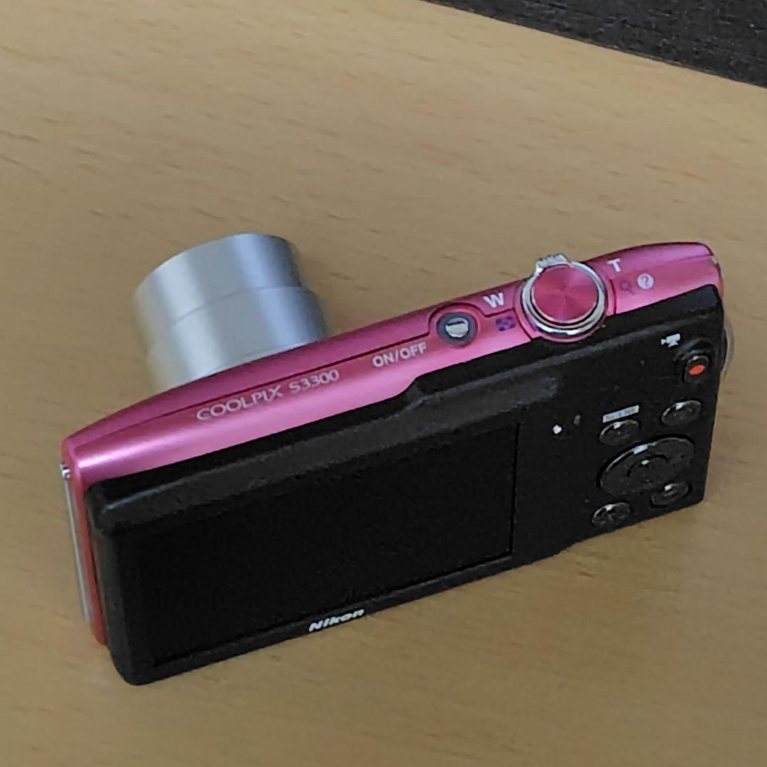 【付属品完備 動作確認済】ニコン クールピクスS3300オールドコンデジ ピンク