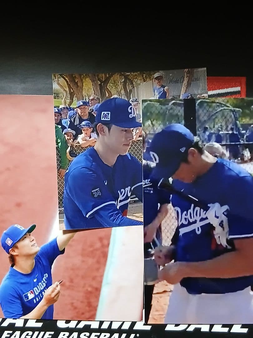 写真付き！MLB公式球　山本由伸　大谷翔平　佐々木朗希　直筆サインボール