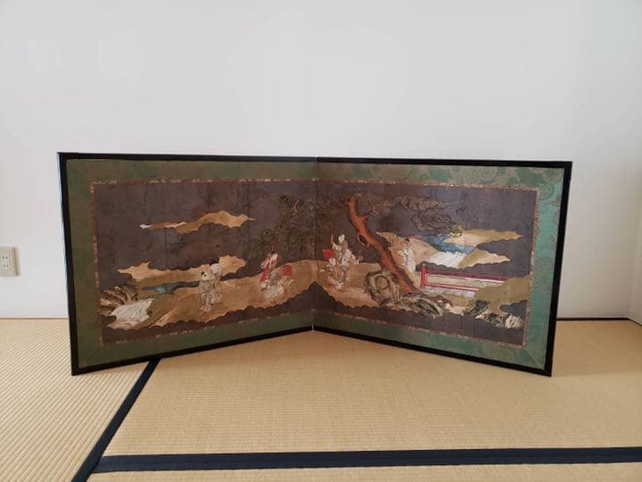 骨董品　屏風　美品