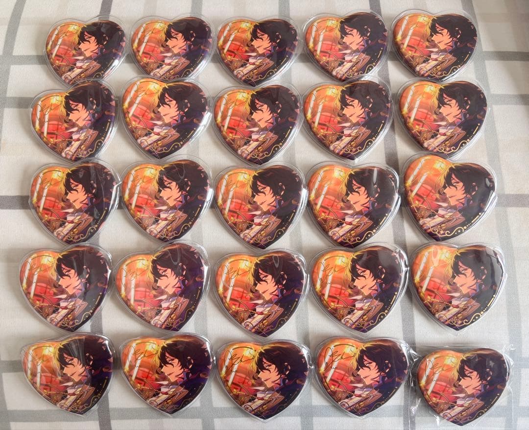 朔間零　中国　傾心　ハート缶バッジ