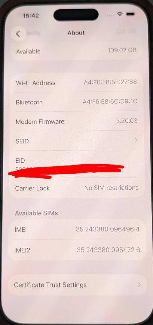 スマートフォン本体 Apple iPhone 15 Pro 128GB Blue Titanium