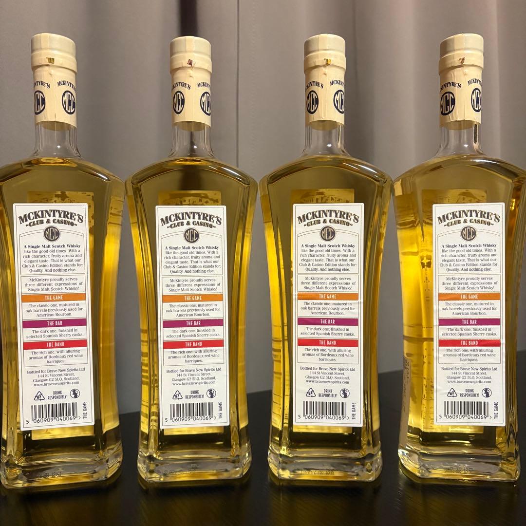 マッキンタイアーズ10年 4本セット シングルモルトスコッチウイスキー