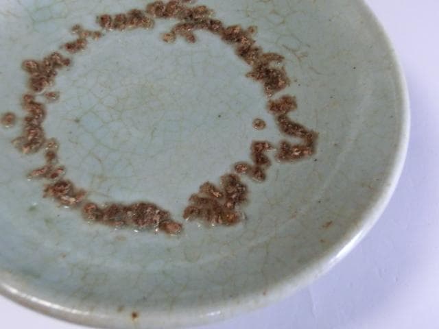 杯台■李朝後期 祭器壷 中国古玩 貫入青磁 馬上杯 酒杯台 時代物 骨董■