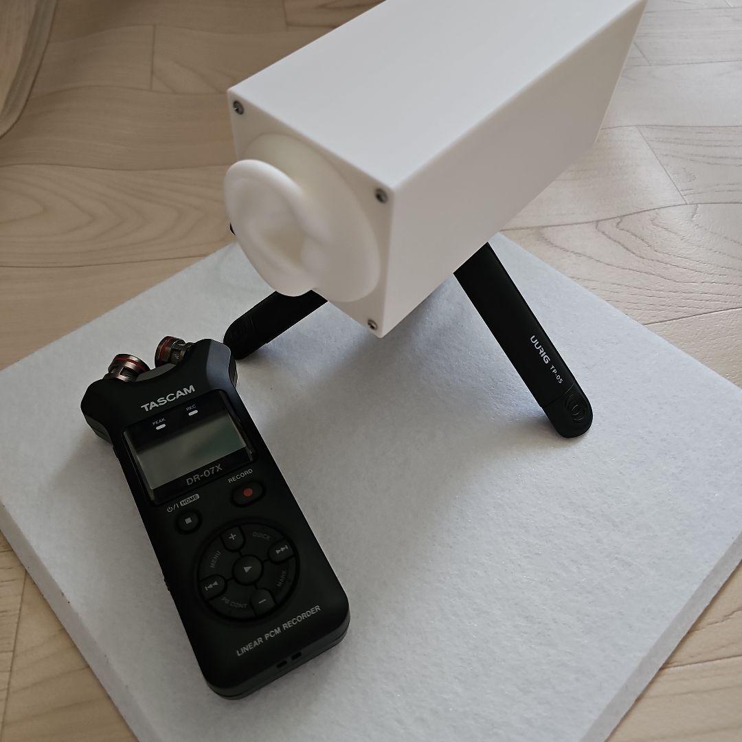 【本日発送】TASCAM DR-07X 耳型バイノーラルマイク　三脚