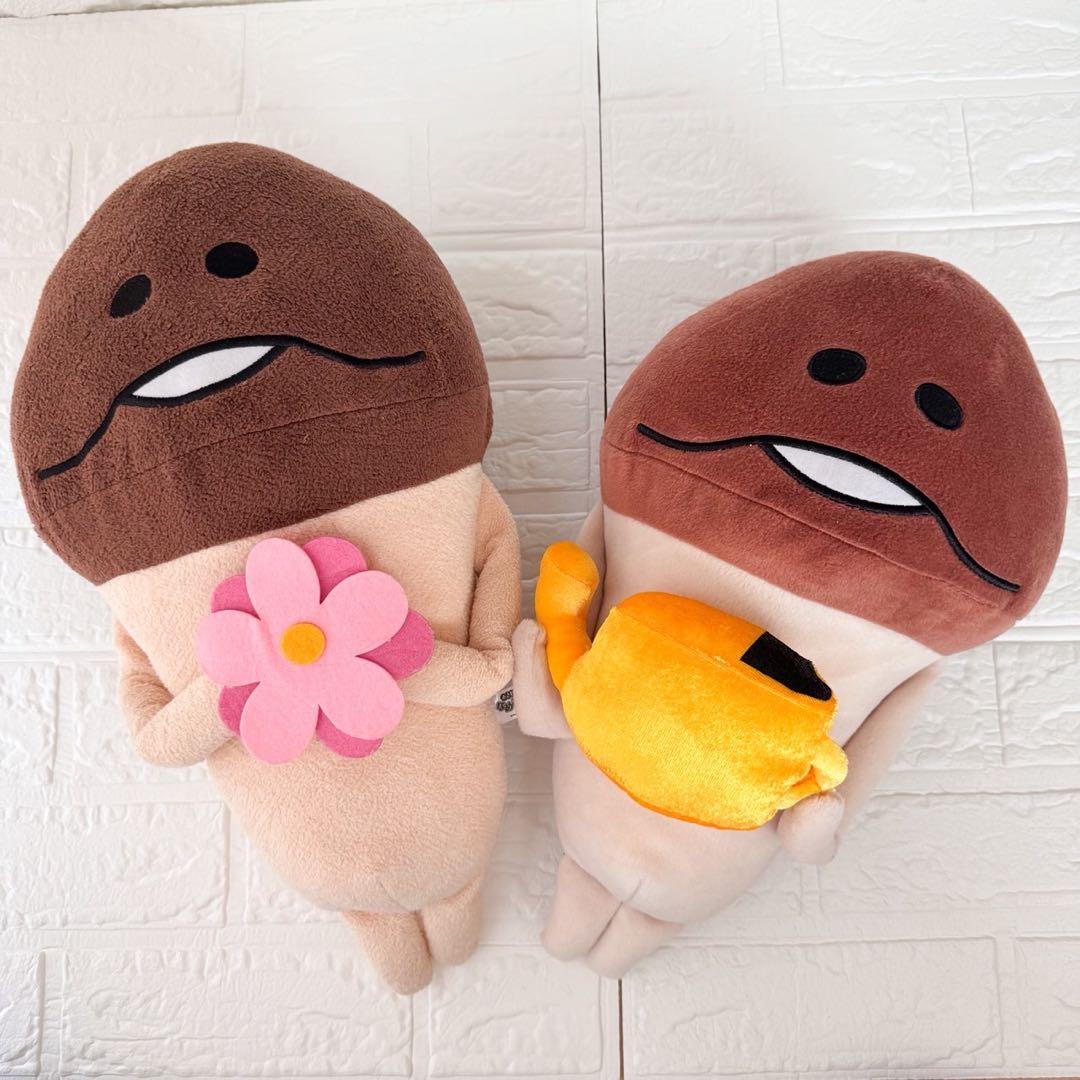 おさわりなめこ探偵栽培キット ぬいぐるみ大&ぬいぐるみストラップ&ポーチセット