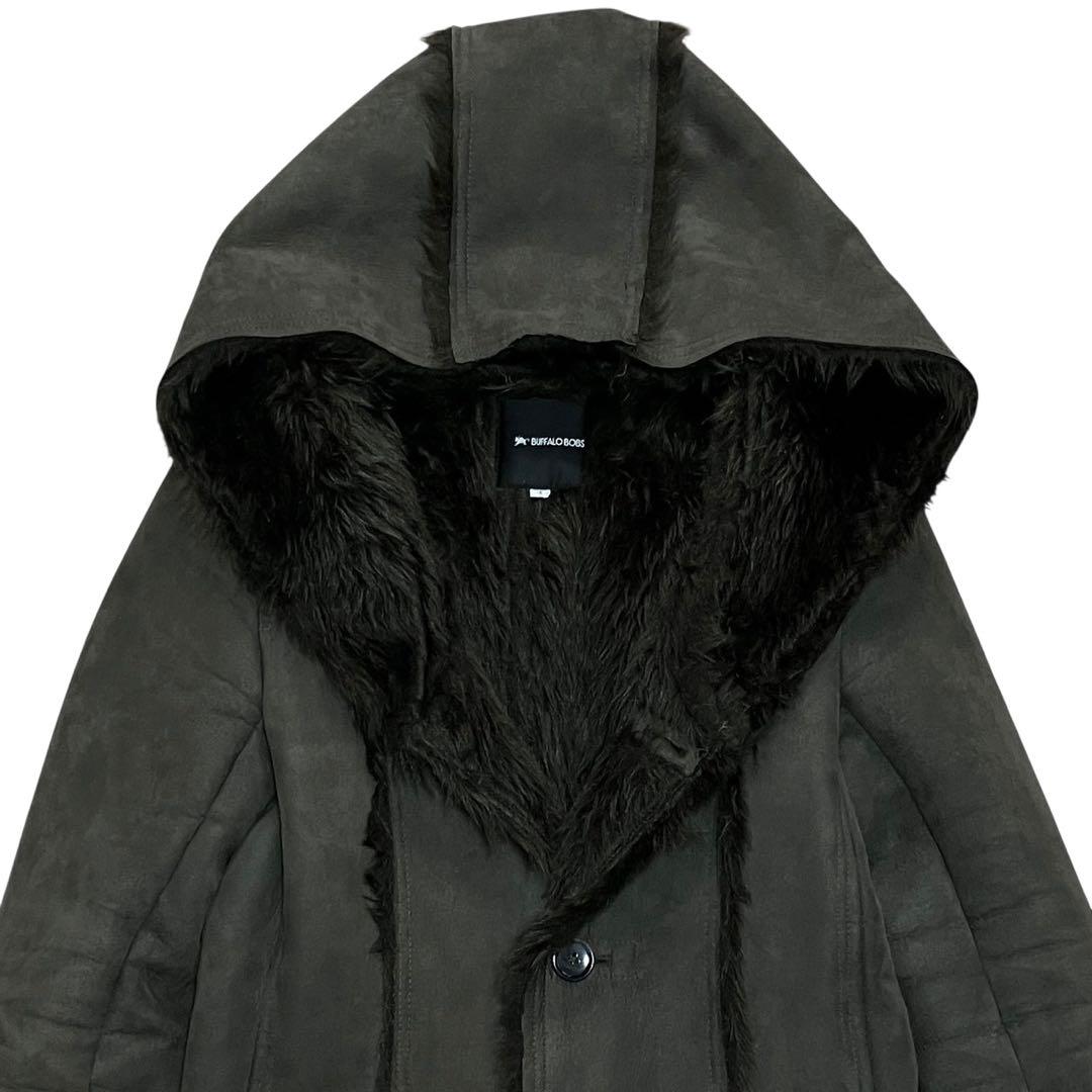 BUFFALO BOBS フェイクムートンコート　ロングコート コート S