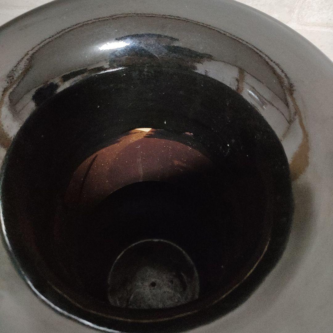 信楽焼 中村陶器 色彩壺型耳付き長花瓶 飾り壷 48㌢サイズ