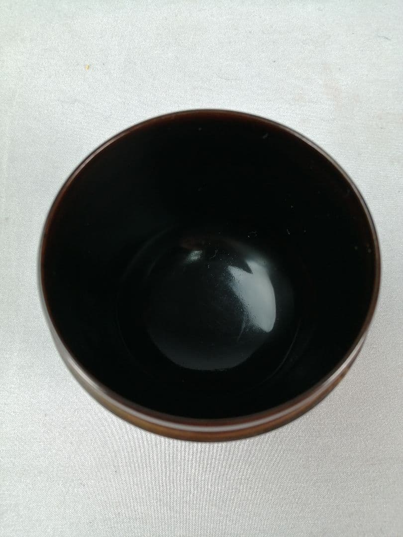 【茶事具】光月造　花蒔絵中棗　漆器　棗297