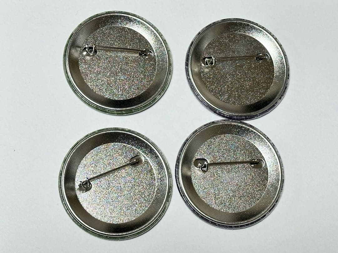 鬼滅の刃 刀鍛冶の里 終ノ巻 箔押し 缶バッジ　不死川兄弟　4点