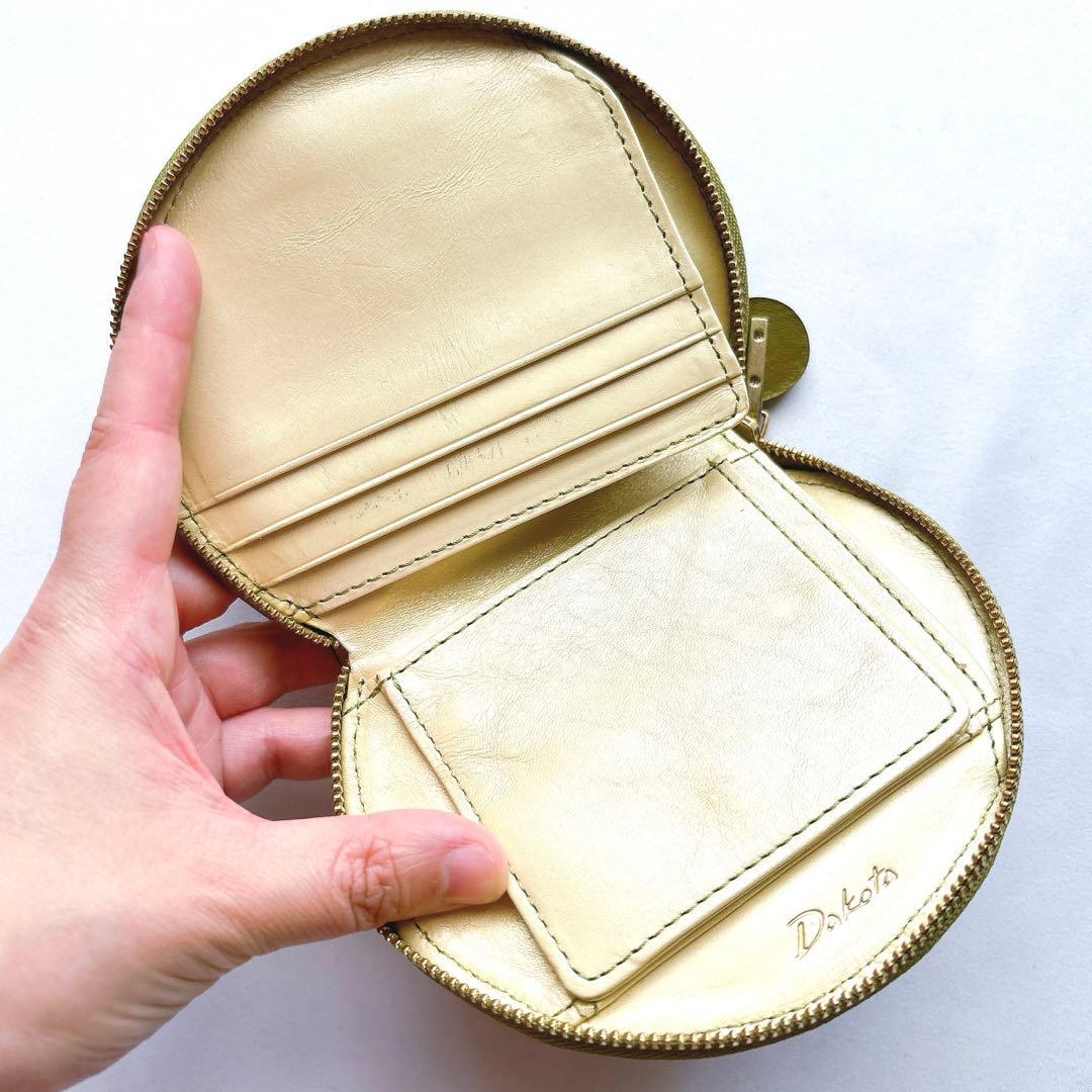 【美品】DAKOTA ダコタ チェルキオ 冬限定カラー 二つ折り財布 グリーン