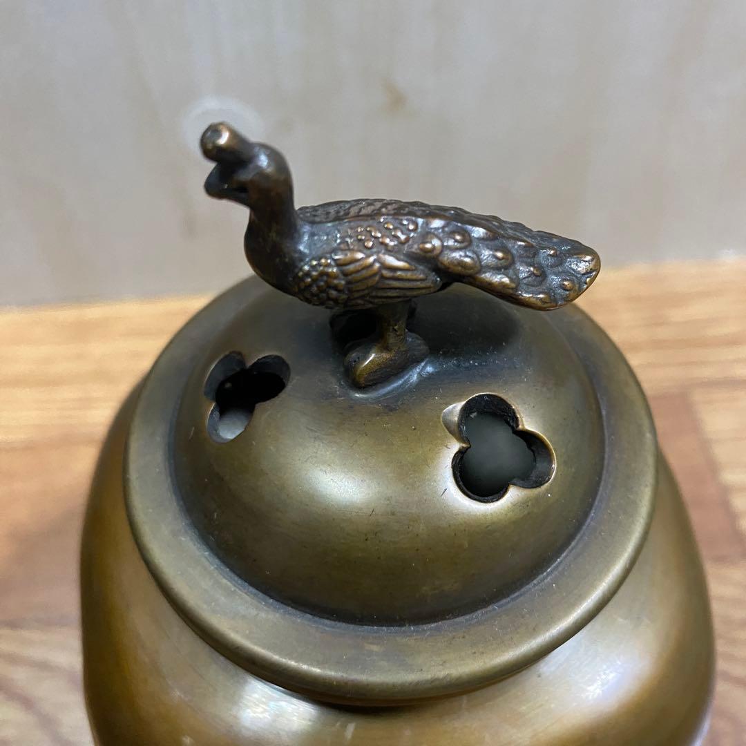 織田幸銅器 香炉 四方間取瑞鳥(小) 高岡銅器 仏具 高級 高級仏具