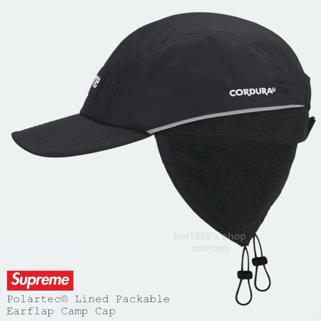 Supreme キャップ シュプリーム Earflap Camp Cap 黒