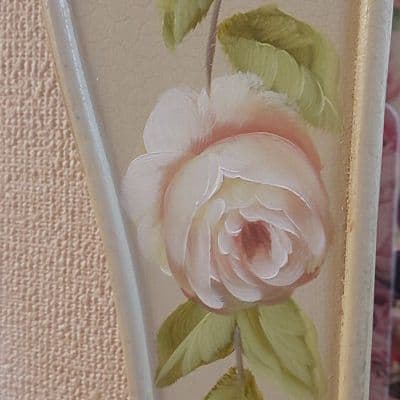 薔薇雑貨 ロココ調薔薇柄ミラー