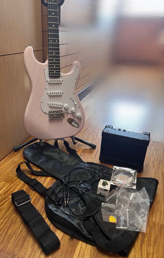 ぱるむ エレキギター ピンク セット 初心者セット