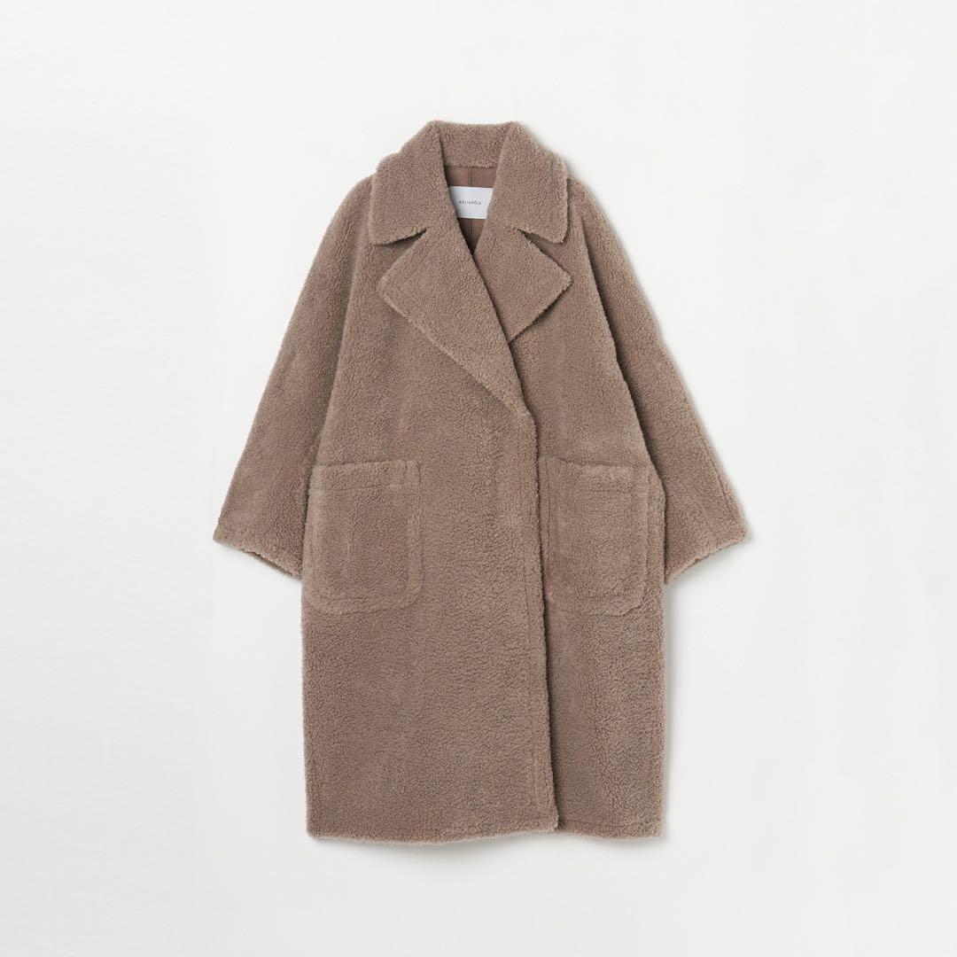 エリオポール HELIOPOLE ボアコート ベージュ 36