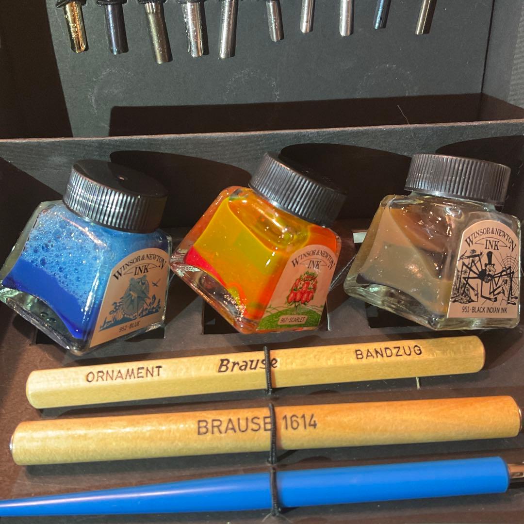未使用　Brause ブラウゼ 万年筆　ペン　ペン先・ペン軸・インク セット