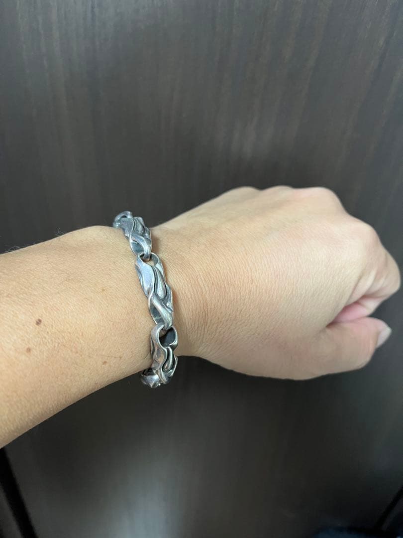 シルバー925 リンクチェーン ブレスレット 約20cm