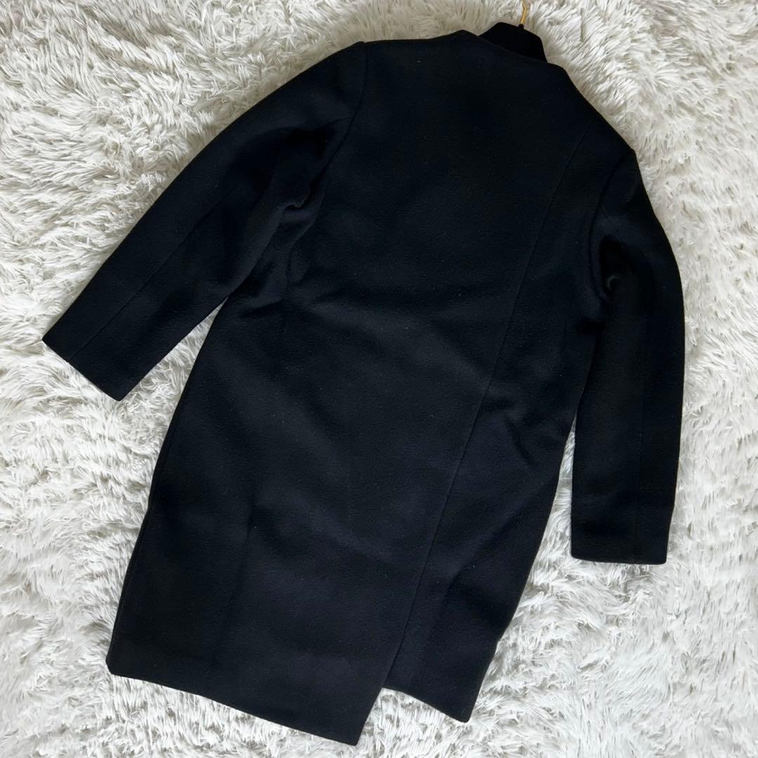 完売品✨UN3D. アンスリード アシンメトリー コート ノーカラー ブラック