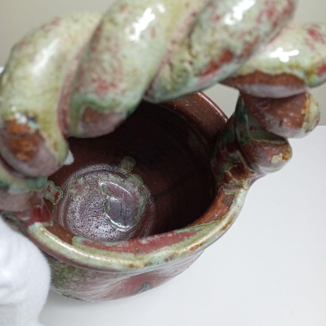 信楽焼　花瓶　D−62