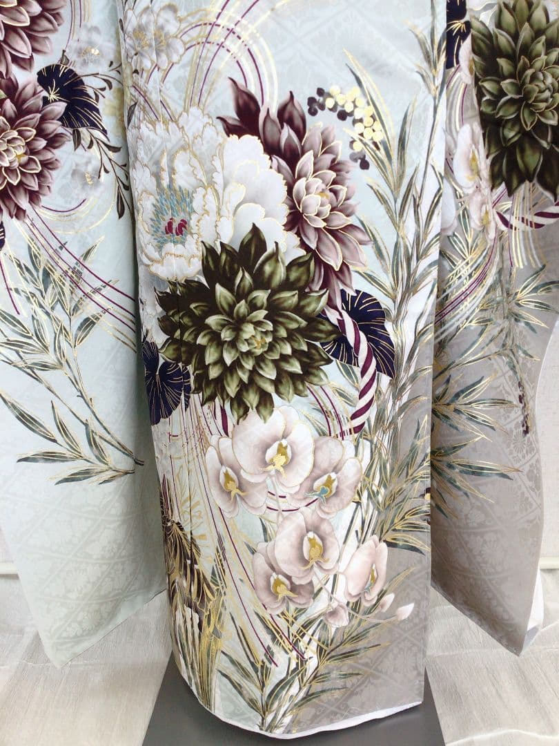 振袖フルセット　くすみ水色