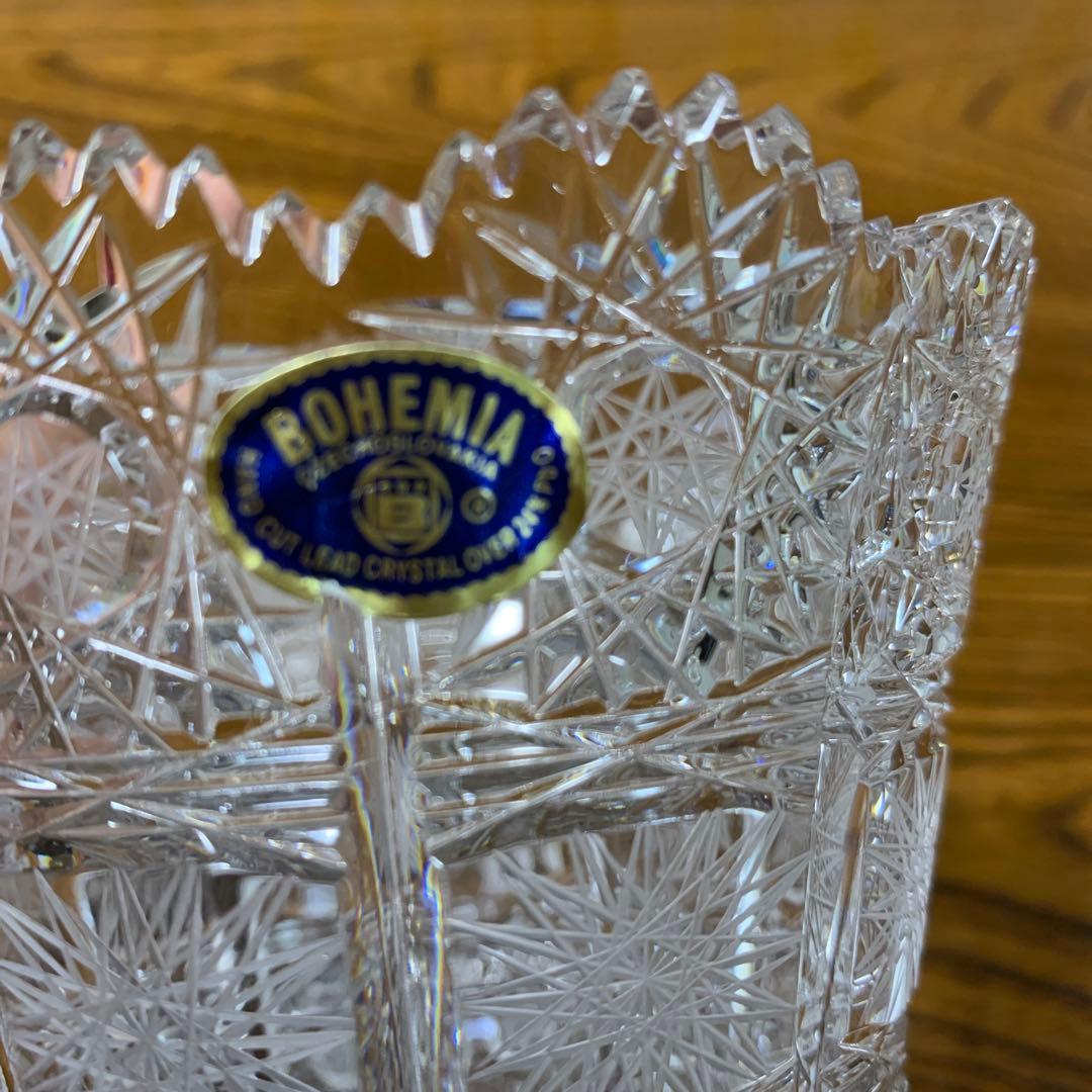 ボヘミア クリスタルガラス BOHEMIA 花瓶 花器　ミニブーケ