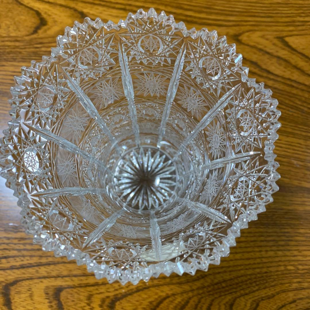 ボヘミア クリスタルガラス BOHEMIA 花瓶 花器　ミニブーケ