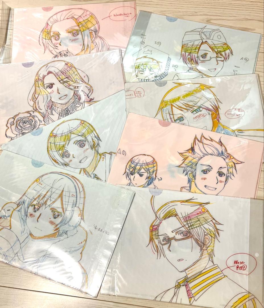 未使用新品　ヘタリア　原画クリアファイル15種コンプリートセット　限定希少品