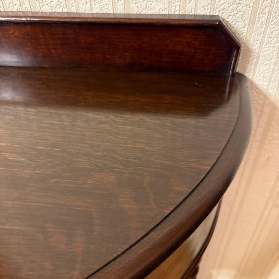 美品！イギリス アンティーク家具 コンソールテーブル花台ダークブラウン 英国製