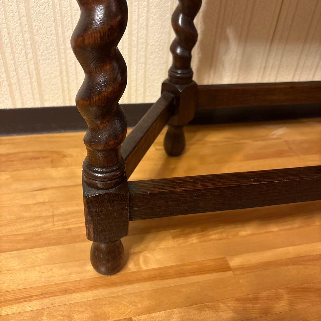 美品！イギリス アンティーク家具 コンソールテーブル花台ダークブラウン 英国製