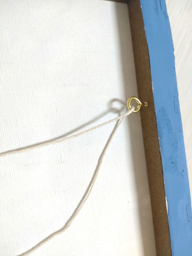 イカの油絵【つまみ雲】1点物の原画◆作者サイン入り/F3号サイズ油彩画