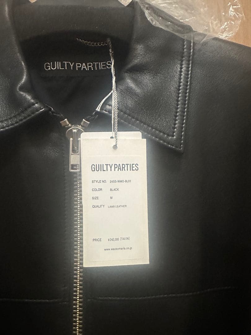 新品未使用　24SS 定価242000円　ワコマリア　レザーライダースジャケット