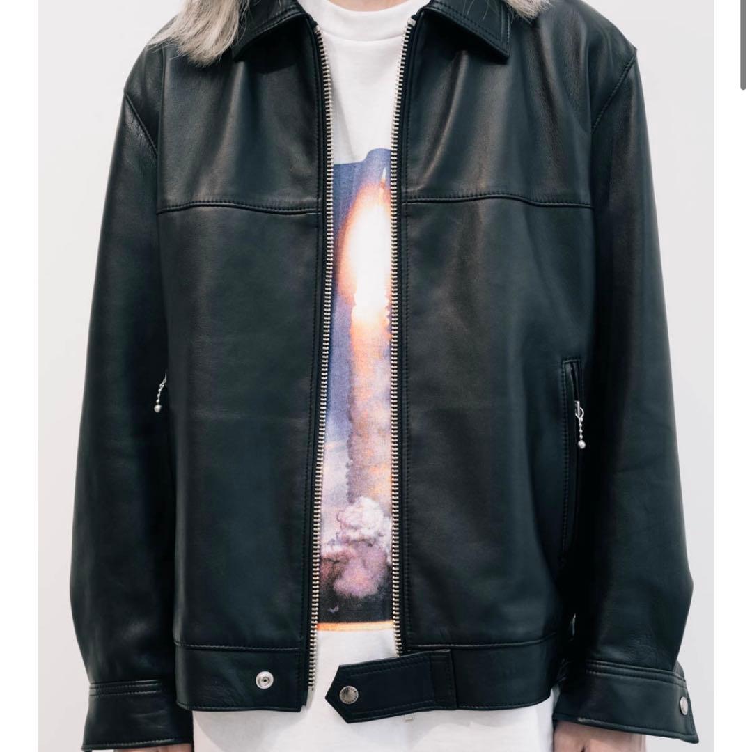 新品未使用　24SS 定価242000円　ワコマリア　レザーライダースジャケット