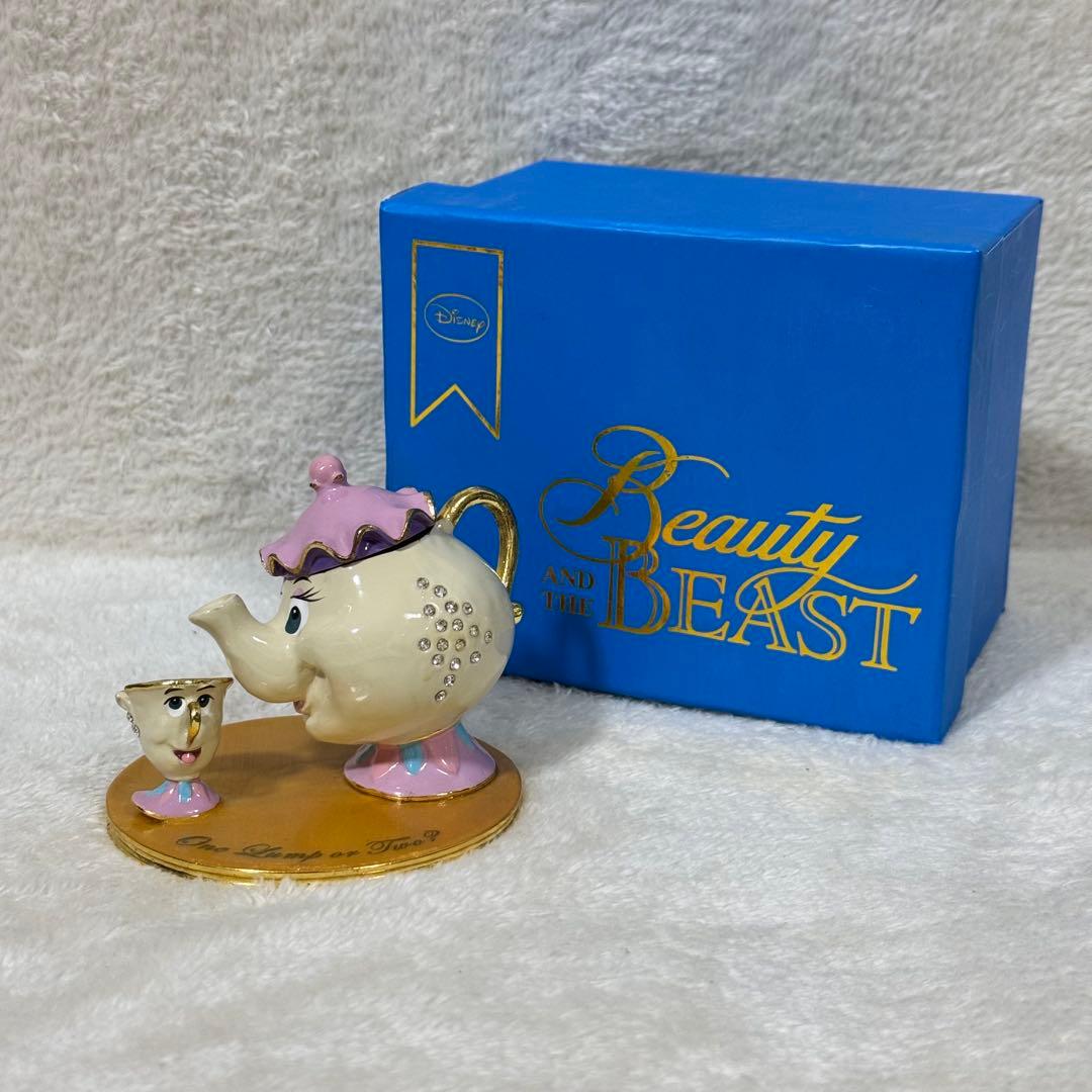 【新品】ディズニー 美女と野獣 ポット婦人 チップ フィギュア アクセサリー